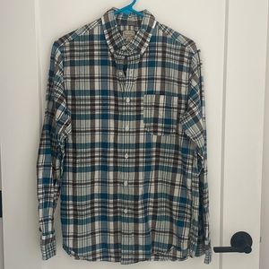 J Crew Men’s Long Sleeve Summer Plaid S